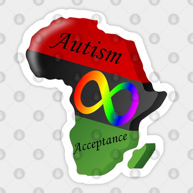 Black Autism Acceptance Sticker by The Black Autist